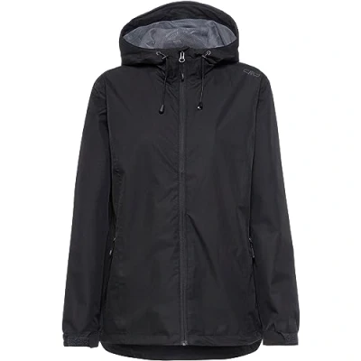 Abbildung von CMP Woman Jacket FIX HOOD Regenjacke / wasserabweisende Jacke, Damen, Größe: 48, Nero