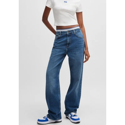 Abbildung von HUGO Blue Straight Jeans Elyah Fit mit hoher Leibhöhe