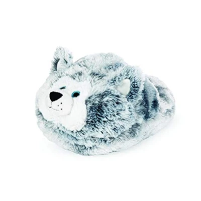 Abbildung von NOXXIEZ Kuscheltier Fußwärmer Husky (NEU &amp; OVP)