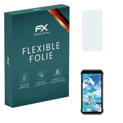 Abbildung von atFoliX Schutzfolie kompatibel mit Blackview BV5100 Folie, ultraklare und flexible FX Displayschutzfolie (3X)