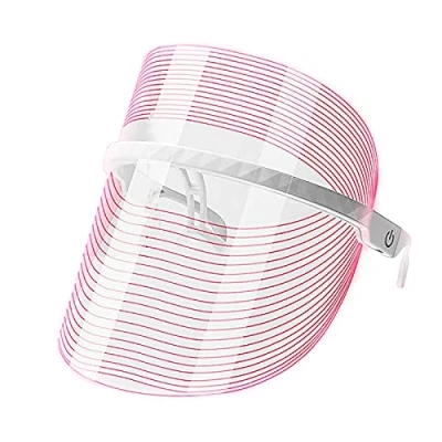 Abbildung von foreverLily 7 Farben LED Maske Photonentherapie Gesicht Lichttherapie SPA Hautpflege (Rosa)
