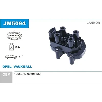 Abbildung von JANMOR JM5094 Zündspule OPEL: Sintra