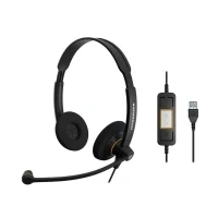 Abbildung von Sennheiser SC60 Headset (binaural / beidseitig, USB, für Microsoft Lync) Schwarz, 504547