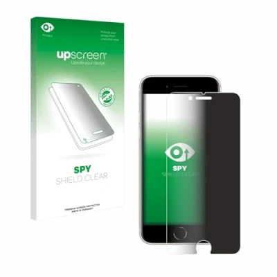 Abbildung von upscreen Anti Spy Blickschutzfolie für Apple iPhone SE 3 2022 Privacy Screen Displayschutz Folie [Sichtschutz, Blaulichtfilter]