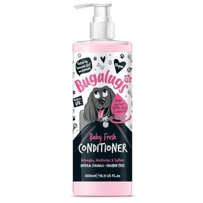 Abbildung von Bugalugs Fellpflege Baby Fresh Hundeconditioner Haarspühlung für Hunde, 500 ml, (1 St), pH neutral, Hundeshampoo, natürliche Formel, Vegan