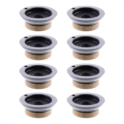 Abbildung von Wagner QuickClick® Filzgleiter Möbelgleiter Stuhlgleiter 8er Set Ersatzgleiter austauschbar ersetzbar Spezialfaser SYNO Slim Durchmesser Ø 20 mm für Basis Made in DE 15784800