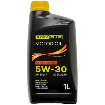 Abbildung von Ridex Plus Active Defense 5W 30 1l Motoröl 1862O0184P VOLKSWAGEN: Golf 4 Schrägheck, 7 5 Schrägheck