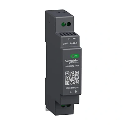 Abbildung von Modicon switchmode strømforsyning modular til DIN skinne med 24 VDC 10 W 0,4 A udgang og 100 240 VAC
