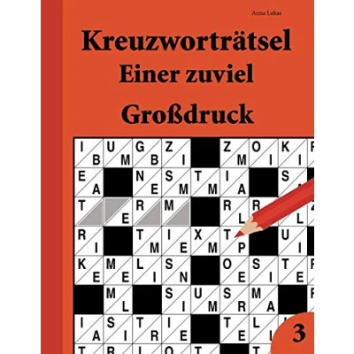 Abbildung von Kreuzworträtsel Einer zuviel Großdruck 3