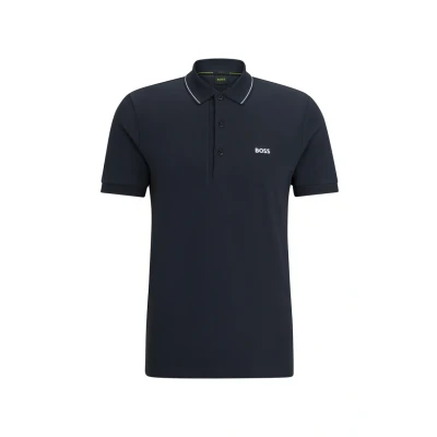Abbildung von BOSS Paule Poloshirt, Herren, Größe: Small, Dark blue