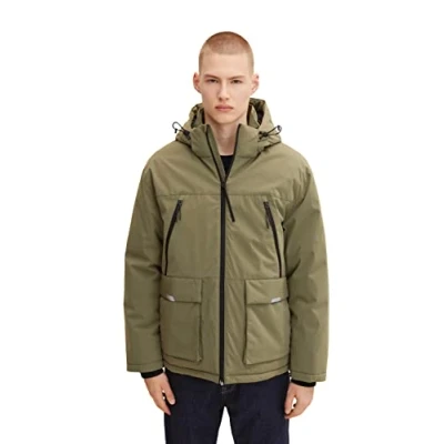 Abbildung von TOM TAILOR Denim Herren Artic Winterjacke 1032435, 10415 Dusty Olive Green, L