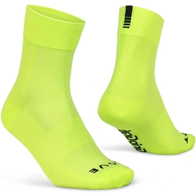 Abbildung von GripGrab Lightweight SL Performance Sommer Radsport Socken 1er und 3er Pack Eyecatching 2 Längen Radsocken Lang Kurz