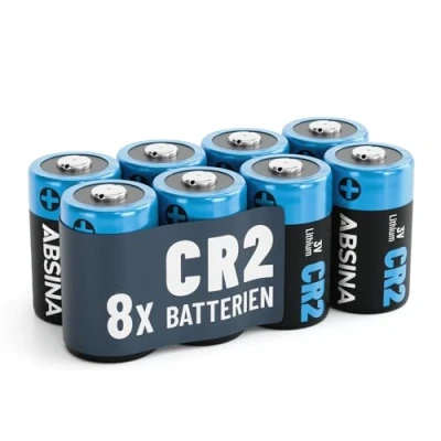 Abbildung von ABSINA 8X CR2 3V Lithium Batterie für Kamera, Fotoapparat &amp; vieles mehr auslaufsicher mit Langer Haltbarkeit 800mAh Batterien CR2, CR 2 Batterien, Batteries