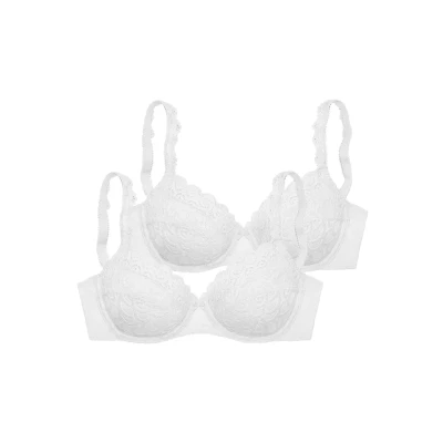 Abbildung von petite fleur Bügel BH, aus Spitze, mit dekorativen Trägern, Dessous