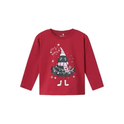 Abbildung von NAME IT Mädchen Nmfrbell Nreg Top Box Langarmshirt, Jester Red, 98 EU