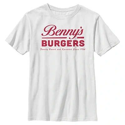 Abbildung von Stranger Things Benny&#039;s Burgers YTH Crew neck White 116