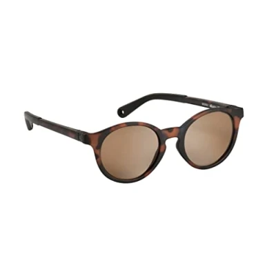 Abbildung von BÉABA, Sonnenbrille für Kinder 4 6 Jahre, 100% UV Schutz CAT 3, Seitenschutz, optimaler Komfort, 360 verstellbare Bügel, Schildpatt SUNRISE
