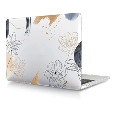 Abbildung von Hülle Case Kompatibel mit MacBook Air 13 Zoll 2017 2016 2015 2014 2013 2012 2011 2010 Freisetzung A1466 A1369, Ultradünne Plastik Hartschale Schutzhülle, Blumen