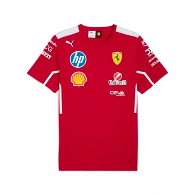 Abbildung von Puma Scuderia Ferrari Tshirt print, Damen, Größe: XS, Dark cherry