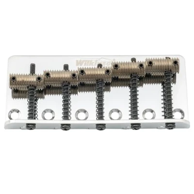 Abbildung von Wilkinson 72mm 5 Saiter Bass Steg Bridge Gewinde Saitenreiter für Precision/Jazz E Bass, Chrom