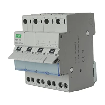 Abbildung von Netzumschalter Umschalter Netz Aggregat 1 0 2 63A 4 polig PSA 463 Notstrom Installationsschalter Wahlschalter Schalter