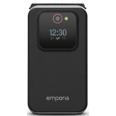 Abbildung von emporiaJOY 2G, Senioren Handy mit Klapphandy ohne Vertrag, Mobiltelefon Notruftaste, 2,8 Zoll Display, Schwarz