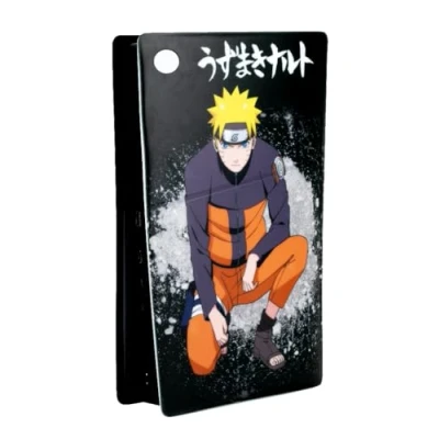 Abbildung von Konix Naruto Shippuden Schutzhülle für PS5 Konsole Slim Silikon Stoßfest Kratzfest Motiv Schwarz