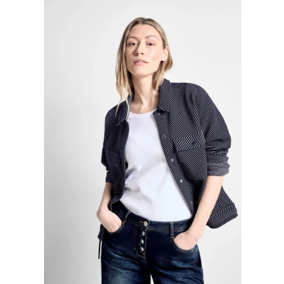 Abbildung von Cecil Struktur Leichte Jacke, Damen, Größe: XXL, Blau