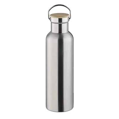 Abbildung von APS 66906 Hochwertige langlebige Edelstahl Isolierflasche/Trinkflasche mit 750 ml inkl. Tragebügel und Ersatzdichtung/auslaufsichere doppelwandige Getränkeflasche für Kinder, Freizeit &amp; Erwachsene