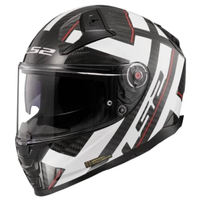 Abbildung von LS2, Integraler Motorradhelm VECTOR II CARBON STRONG Gloss White, M