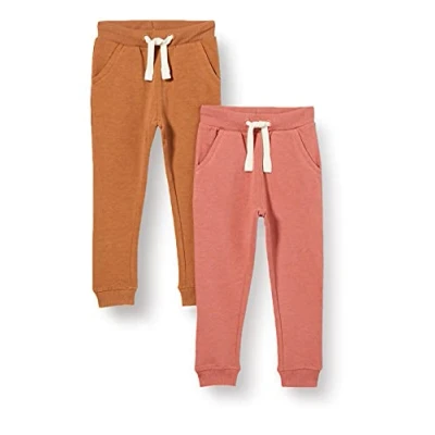 Abbildung von MINYMO Mädchen Basic Sweat Pant (2 Pack) Freizeithose, Canyon Rose, 146 (2er
