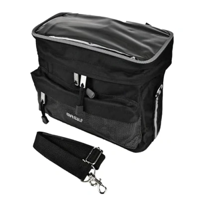 Abbildung von Lenkertasche Basil Mali 8 Liter 26 X 17 22 Cm Schwarz