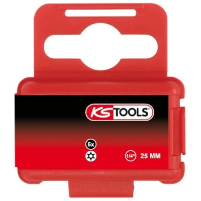 Abbildung von KS Tools 1/4&#039; CLASSIC Bit TX, Bohrung, 25mm, TB8, 5er Pack