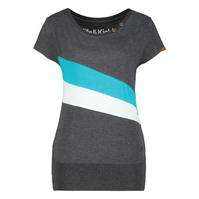 Abbildung von alife &amp; kickin Tshirt print, Damen, Größe: Large, Moonless melange