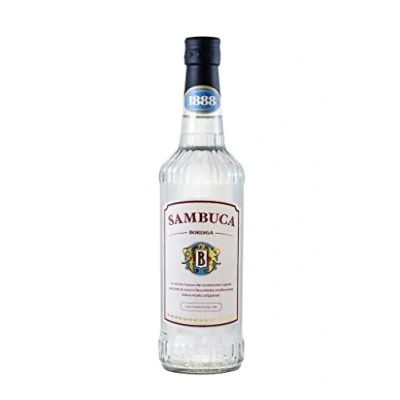 Abbildung von Weißer Sambuca von Bordiga 1888 aus Italien, 0,7 L, 40% Vol.