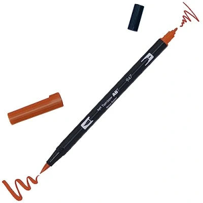 Abbildung von Tombow brush pen ABT dual Burnt sienna