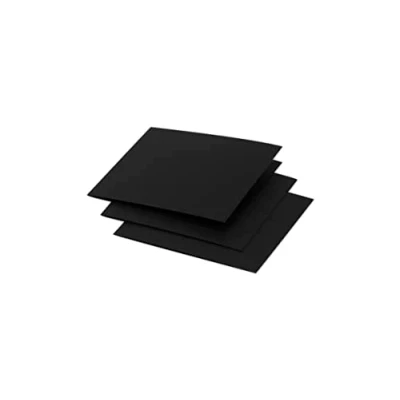 Abbildung von Clairefontaine 16198C Packung mit 25 Doppelkarten Pollen 116x116mm 210g, gefaltet, ideal für Ihre Einladungen und Korrespondenz, Schwarz, 1 Pack