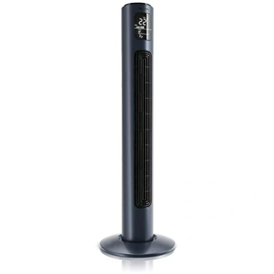 Abbildung von BRANDSON Turmventilator mit Fernbedienung Preisträger 2025 Oszillation 60 Standventilator mobiler Lüfter Säulenventilator 96 cm Ventilator 3 Geschwindigkeitsstufen GS dunkelblau