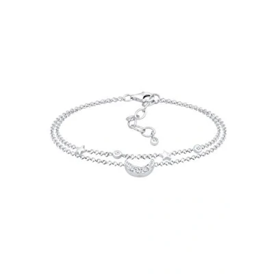 Abbildung von Elli Halbmond Sterne Armband silvercoloured, Damen, Größe: 17, Silver coloured