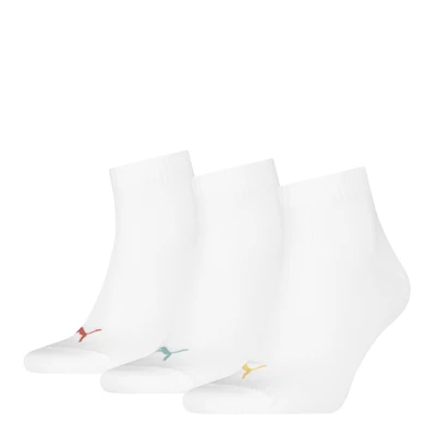 Abbildung von PUMA Kurzsocken UNISEX QUARTER PLAIN 3P (3 Paar, 3 Paar) mit kleinem Logo