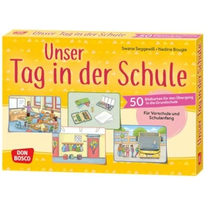 Abbildung von Unser Tag in der Schule: 50 Bildkarten Für den Übergang die Grundschule. Vorschule und Schulanfang. Angstfrei Kita Kindern ... gestalten strukturieren)