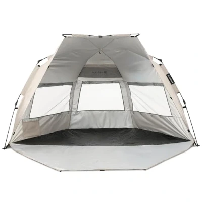 Abbildung von Deryan Up To Go Pop Strandzelt Anti UV 50+ Silber