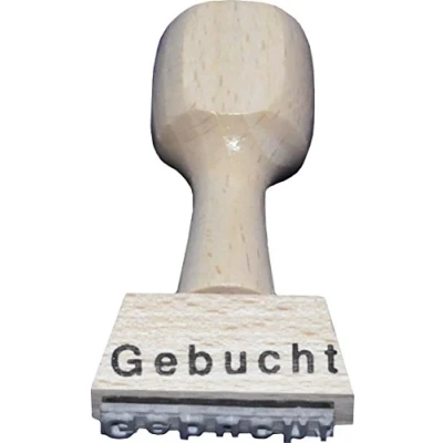 Abbildung von Textstempel &quot;GEBUCHT&quot;