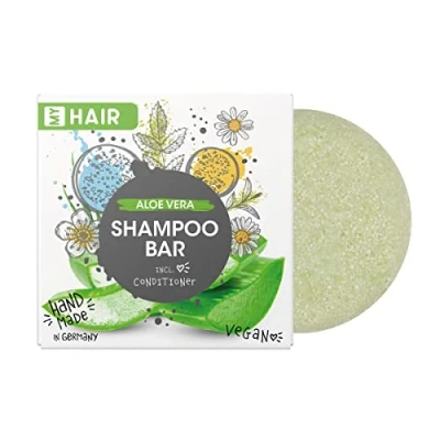 Abbildung von MY HAIR Shampoo Bar by Accentra, Festes Shampoo, Haarseife, Naturkosmetik, für alle Haartypen geeignet, vegan, handgefertigt in Deutschland, Duft: Aloe Vera