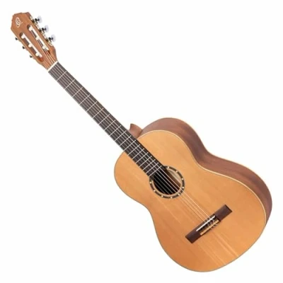 Abbildung von Ortega Guitars Slim Neck 4/4 Konzertgitarre Linkshänder Family Series inklusive Gigbag Mahagoni / Zederndecke (R122SN L)