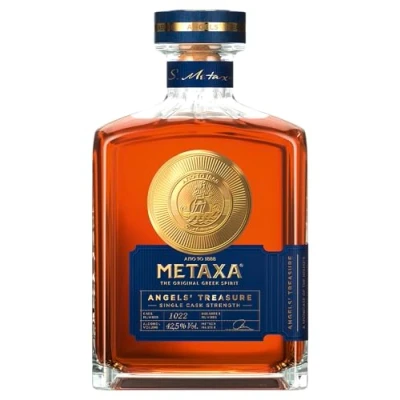 Abbildung von Metaxa Angel’s Treasure Einzigartiger, hocharomatischer Premium Brandy aus Griechenland in hochwertiger Geschenkverpackung Perfektes Geschenkset für Liebhaber mit 42% vol. (1 x 0,7l)
