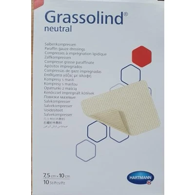 Abbildung von PAUL Hartmann AG Wundpflaster Grassolind® Salbenkompresse, 7,5 x 10 cm Stück