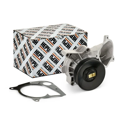 Abbildung von HEPU P466 Wasserpumpe mit Keilrippenriemenscheibe Dichtung mechanisch BMW: 5 Touring, Limousine, 3 Limousine
