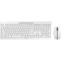 Abbildung von CHERRY STREAM DESKTOP RECHARGE, Kabelloses Tastatur Maus Set, EU Layout (QWERTY), 2,4 GHz Funk, Leiser Tastenanschlag, Wiederaufladbar, Weiß Grau