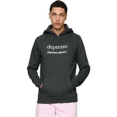 Abbildung von Mister Tee Depresso Kapuzenpullover, Herren, Größe: XS, Charcoal